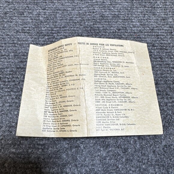 Vintage SEABREEZE Child Proof Fan - Picture 9 of 14